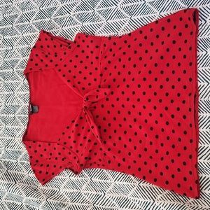 Retro Polka Dot Top Switchblade Stilletto